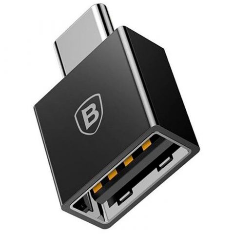 Адаптер-перехідник Baseus Exquisite Type-C Male to USB Female Adapter Converter 2.4A (CATJQ-B01)