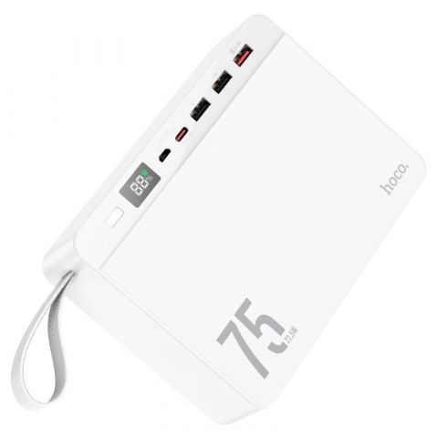 Power Bank Hoco J94 Overlord 75000mAh (3USB+Type-C QC&PD3.0) 22.5W-White