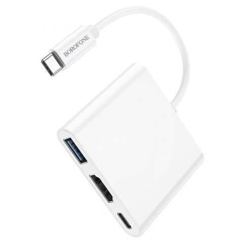 USB Hub Type-C Borofone DH4 USB 3.0 / HDMI / PD