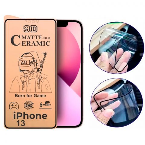 9D Протиударне захисне скло iPhone 13 Ceramic Matte (матове)