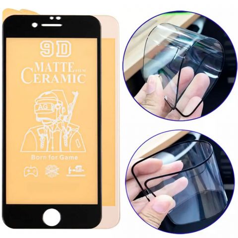 9D Противоударное защитное стекло iPhone 6/6s Ceramic Matte (матовое)