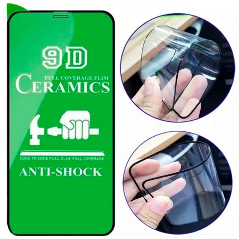 9D Протиударне захисне скло iPhone XR / 11 Ceramic (глянець)