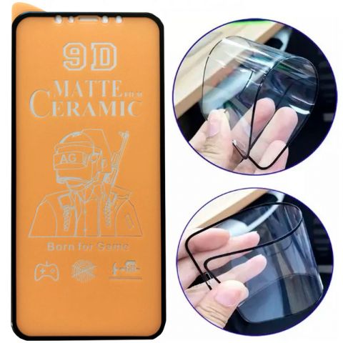 9D Протиударне захисне скло iPhone XR / 11 Ceramic Matte (матове)