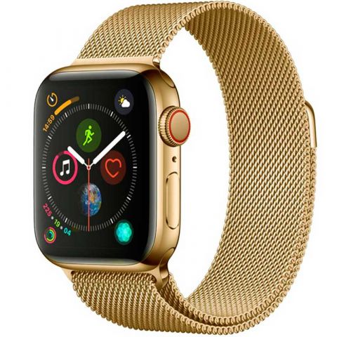 Ремешок для Apple Watch 38/40/41mm Milanese Loop Metal-Light Gold