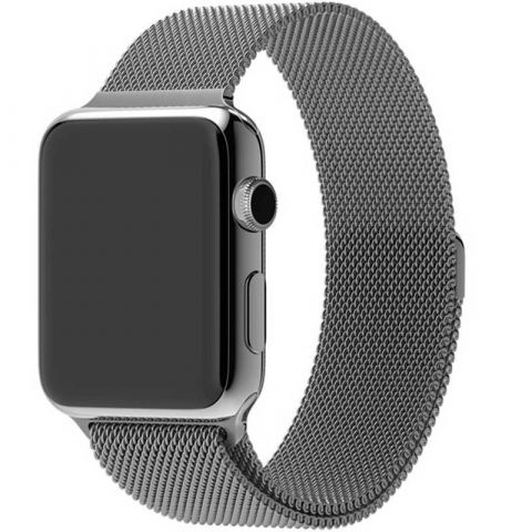 Ремешок для Apple Watch 38/40/41mm Milanese Loop Metal-Space Gray