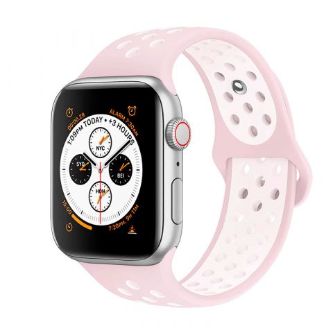 Ремешок для Apple Watch 38/40/41mm Nike Sport Band-Light Pink/White